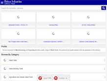 Tablet Screenshot of globustools.com